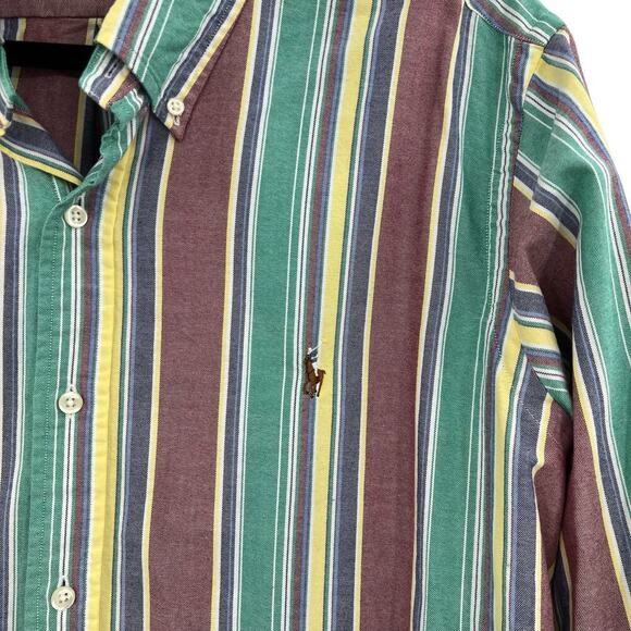 Ralph Lauren‎ Striped Oxford Butto Down Long Sleeve Shirt Multicolor Size XL - Picture 5 of 12